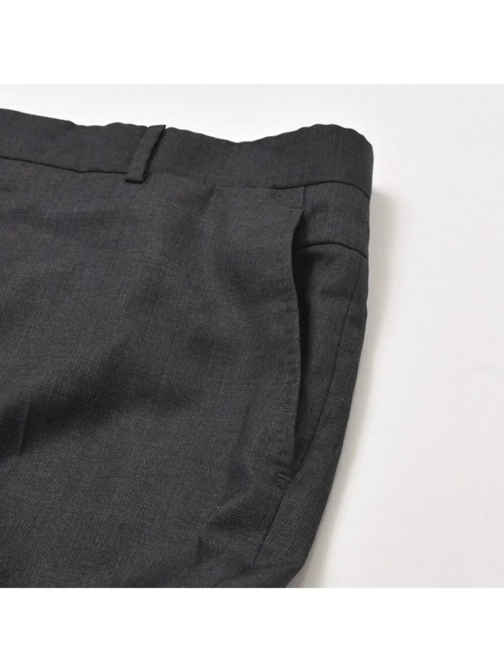Hermes Set Suit Jacket Trousers Pants Gray Single Breasted